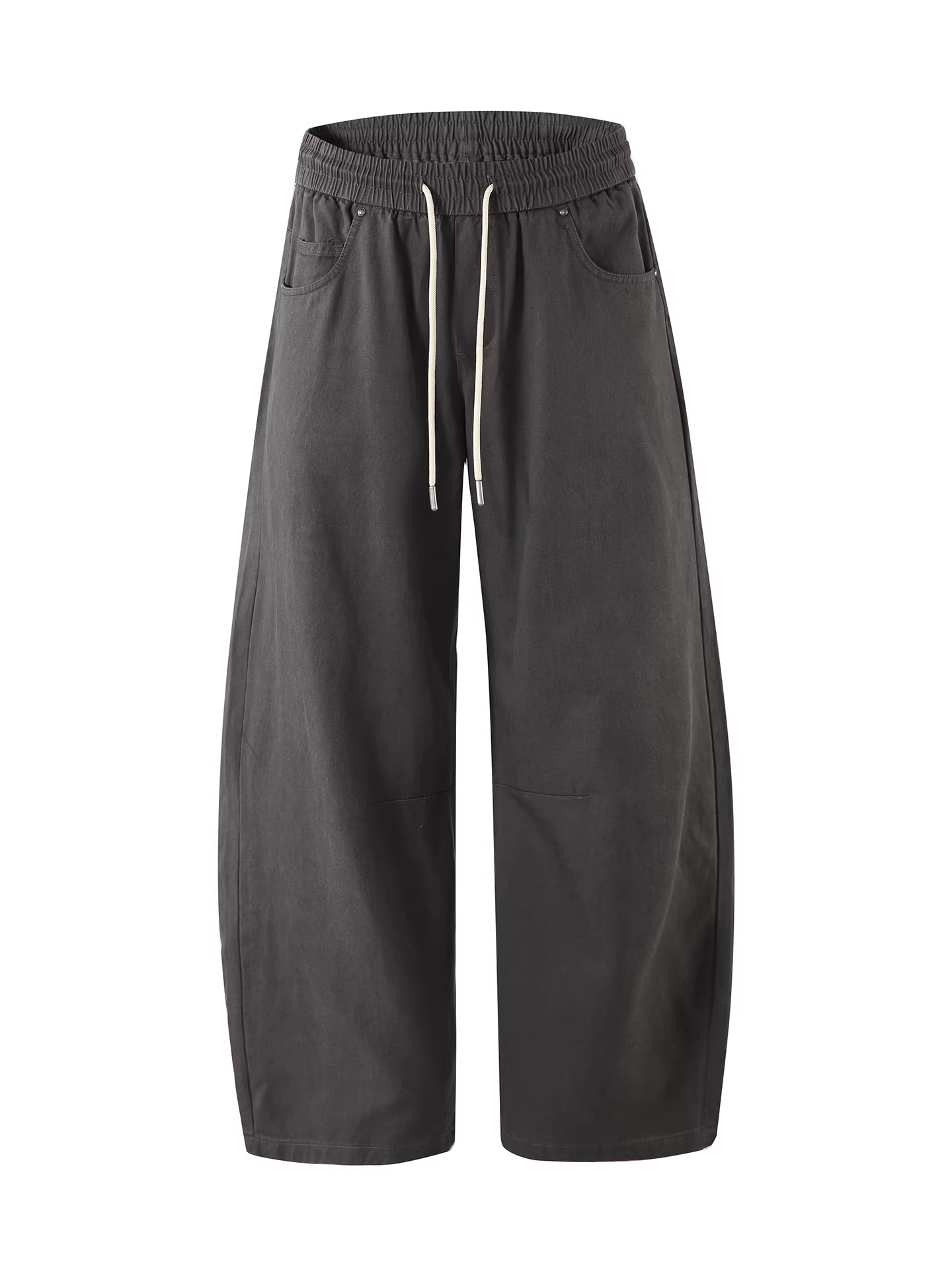 Quần thường ngày lót lông lyocell nguyên chất dành cho nam, quần thể thao dày dặn ấm áp theo phong cách Mỹ, quần cargo ống thẳng.