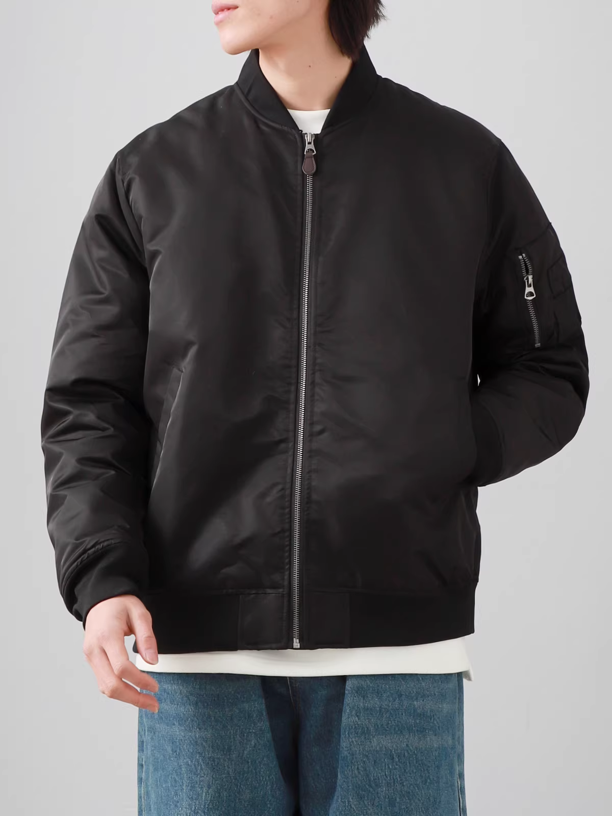 Áo khoác phi công MA-1 kiểu Mỹ thuần túy dành cho nam, quần áo cotton ấm áp vừa vặn mùa đông mới, áo khoác bóng chày cổ điển, hợp thời trang.