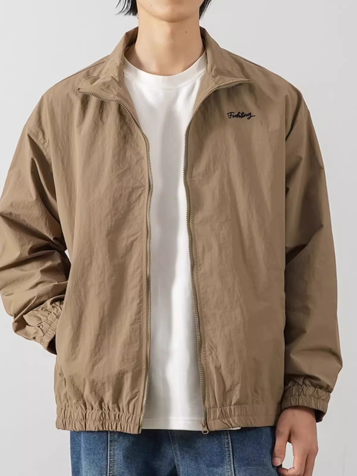 Áo khoác cổ đứng chống nước nguyên chất dành cho nam, áo khoác phi công bảo hộ lao động CityBoy mới mùa thu đông 2023