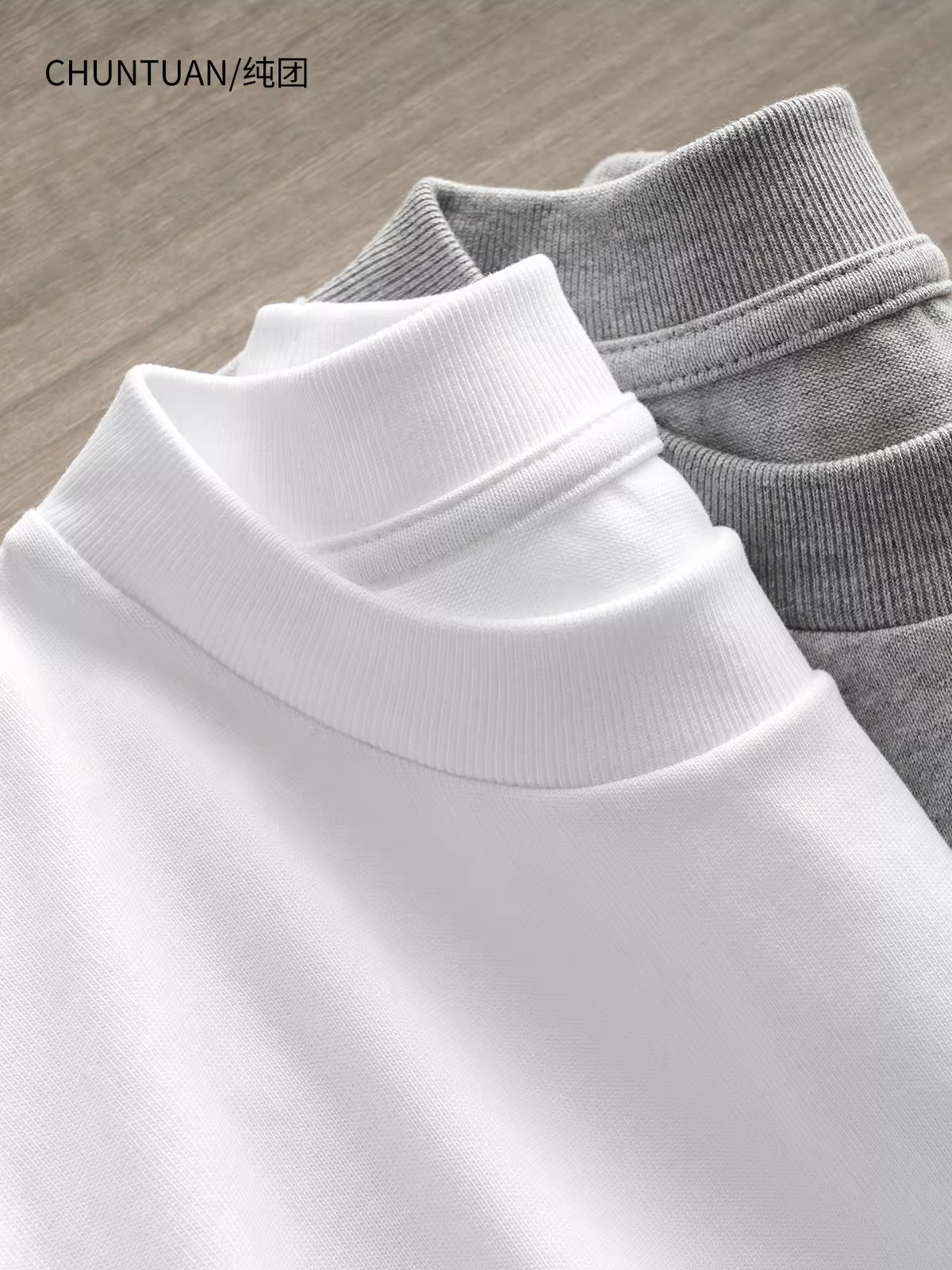 Áo thun nam cổ tròn nhỏ, chất liệu cotton 100%, tay ngắn, size 400G, dáng regular, cổ tròn rộng, màu trắng tinh khiết, thích hợp cho mùa hè.