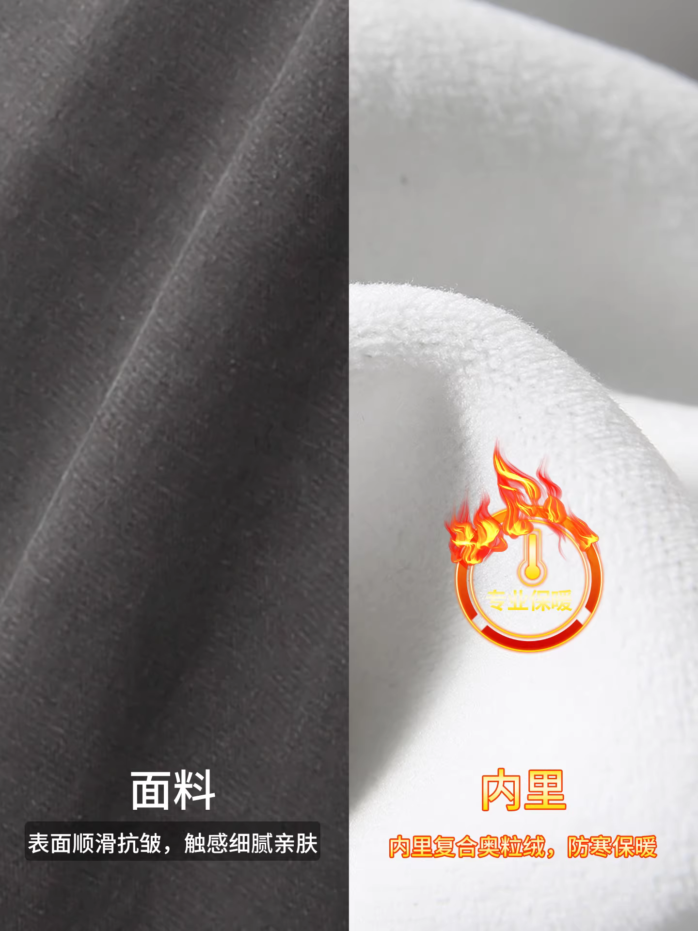 Quần thường ngày lót lông lyocell nguyên chất dành cho nam, quần thể thao dày dặn ấm áp theo phong cách Mỹ, quần cargo ống thẳng.