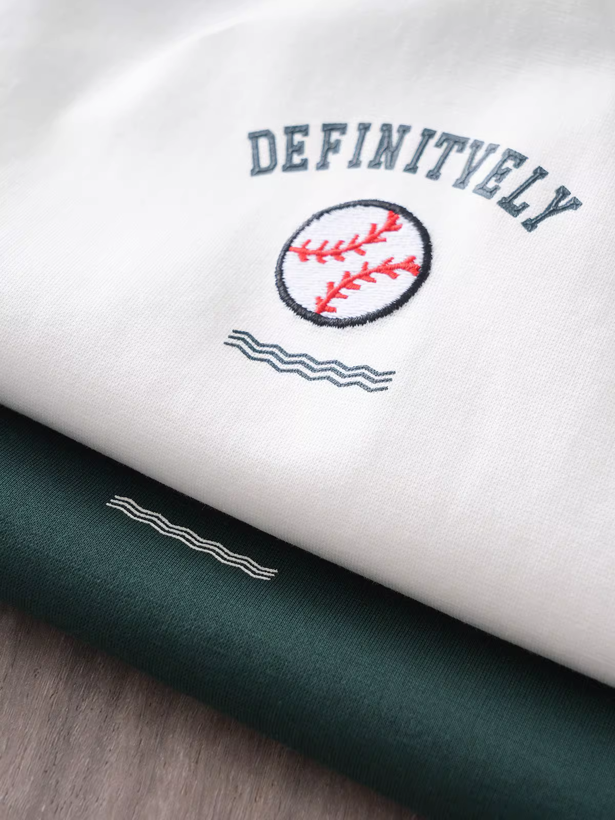 Áo thun ngắn tay hạng nặng Pure Group 260G dành cho nam, cổ tròn mùa hè, dáng rộng, thêu bóng chày cổ điển, áo sơ mi cơ bản màu trơn.