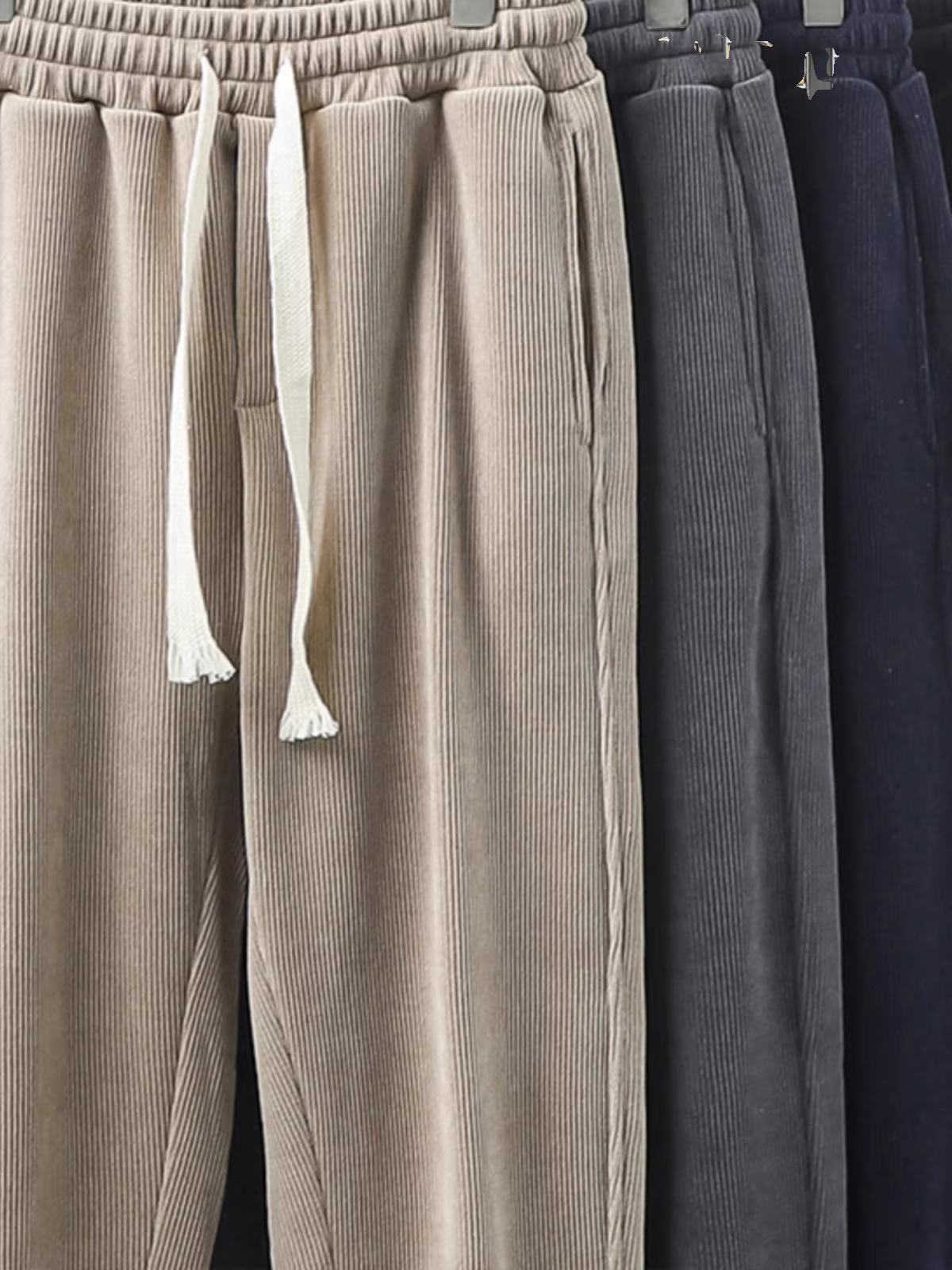 Quần Chenille dày dặn dành cho nam, quần jogger mùa đông dày dặn, quần thể thao chất liệu nhung, quần âu dáng ôm