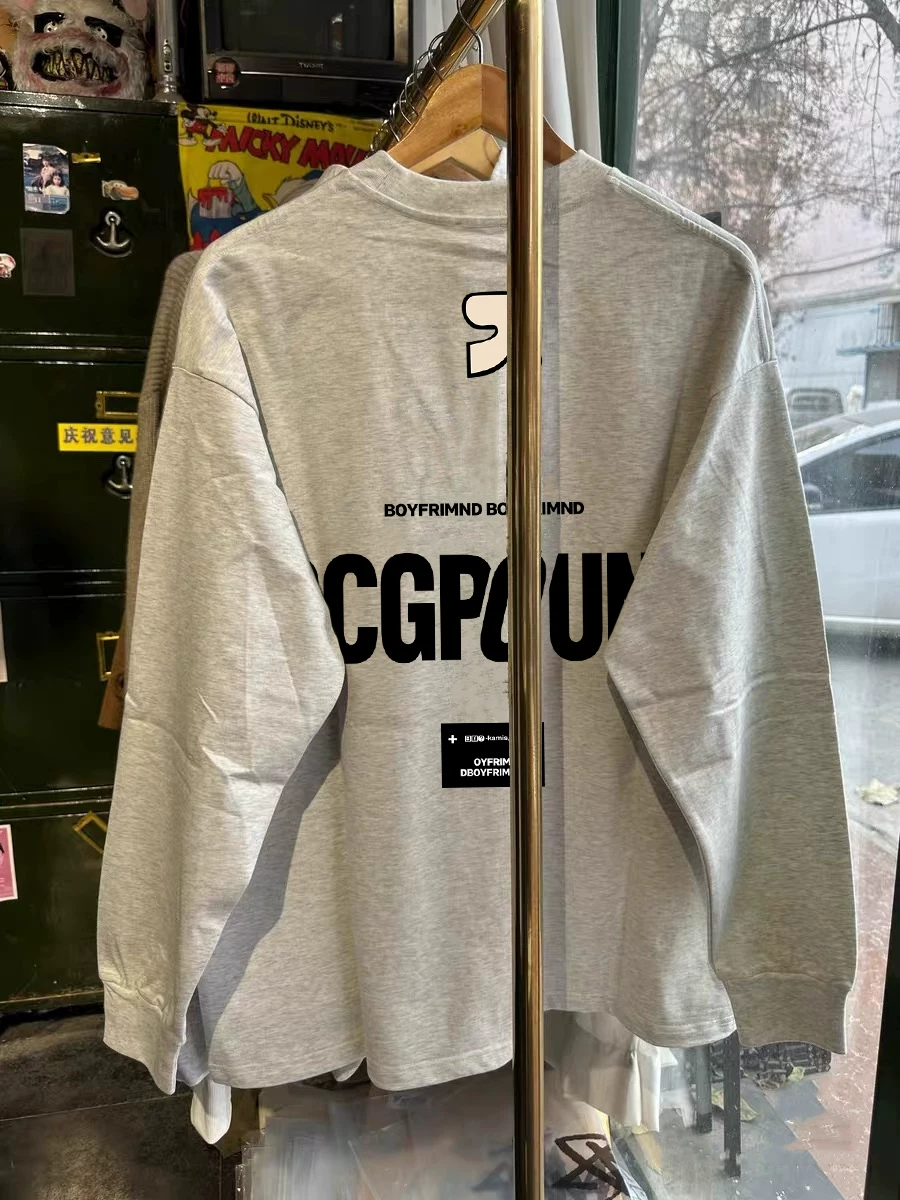 Outlet~ Hàng xuất khẩu thanh lý, áo thun dài tay đa năng phong cách Mỹ, hợp thời trang, mới, mùa thu, giá rẻ