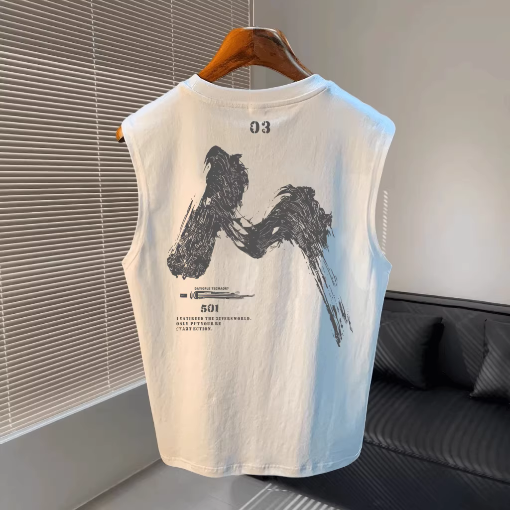 Outlet~ Hàng xuất khẩu thanh lý, áo ba lỗ thể thao kiểu Mỹ mới giá rẻ, chất liệu cotton nguyên chất, thời trang dành cho nam và nữ.