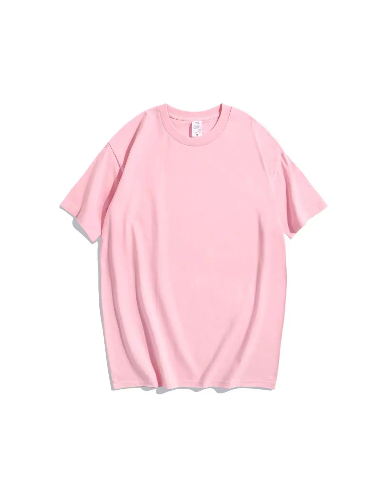 Giảm giá đặc biệt~ Hàng xuất khẩu chính hãng, áo thun cotton nguyên chất đa năng màu trắng tay ngắn mùa hè unisex màu trơn giảm giá