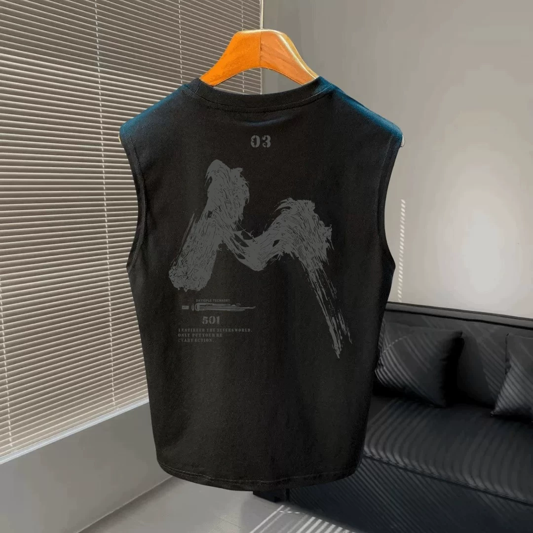 Outlet~ Hàng xuất khẩu thanh lý, áo ba lỗ thể thao kiểu Mỹ mới giá rẻ, chất liệu cotton nguyên chất, thời trang dành cho nam và nữ.