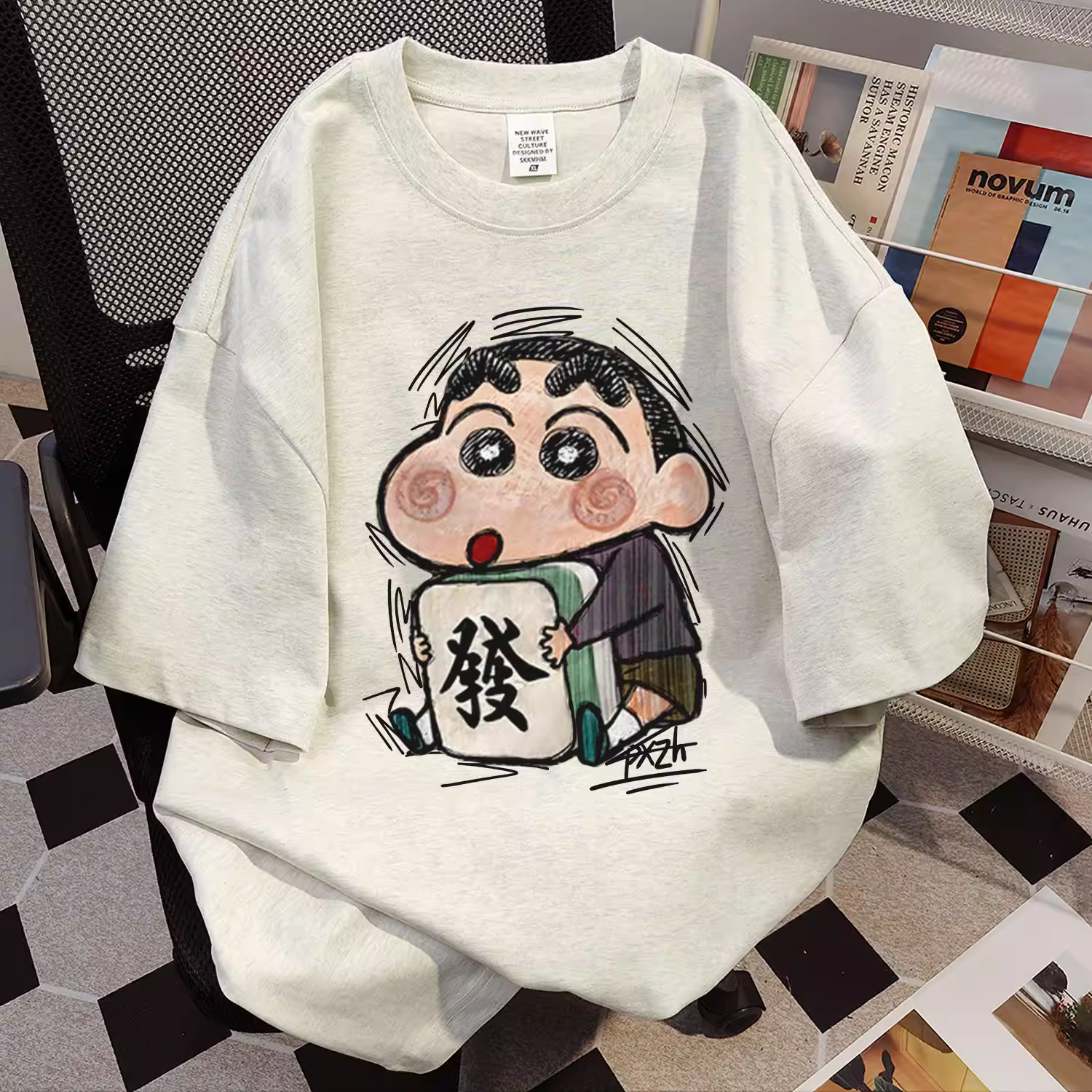 Áo thun cotton in họa tiết, kiểu dáng mới hot trên Instagram, hàng xuất khẩu, giá rẻ, hàng thanh lý.