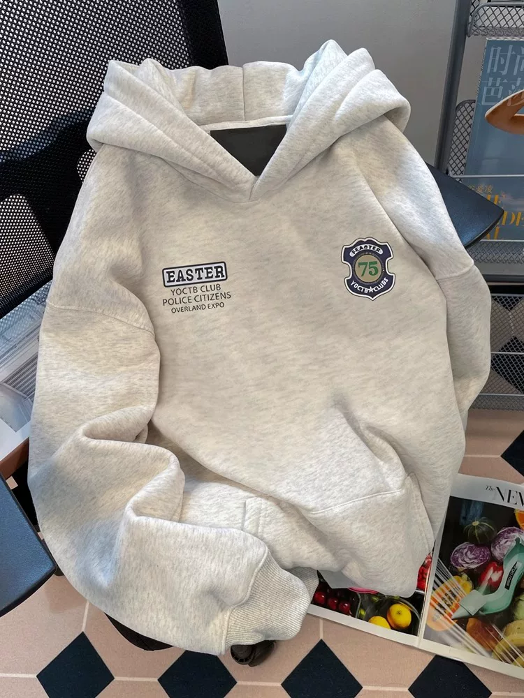 Áo hoodie mùa thu mỏng nhẹ, đa năng, thời trang, kiểu retro, hàng xuất khẩu, giá rẻ