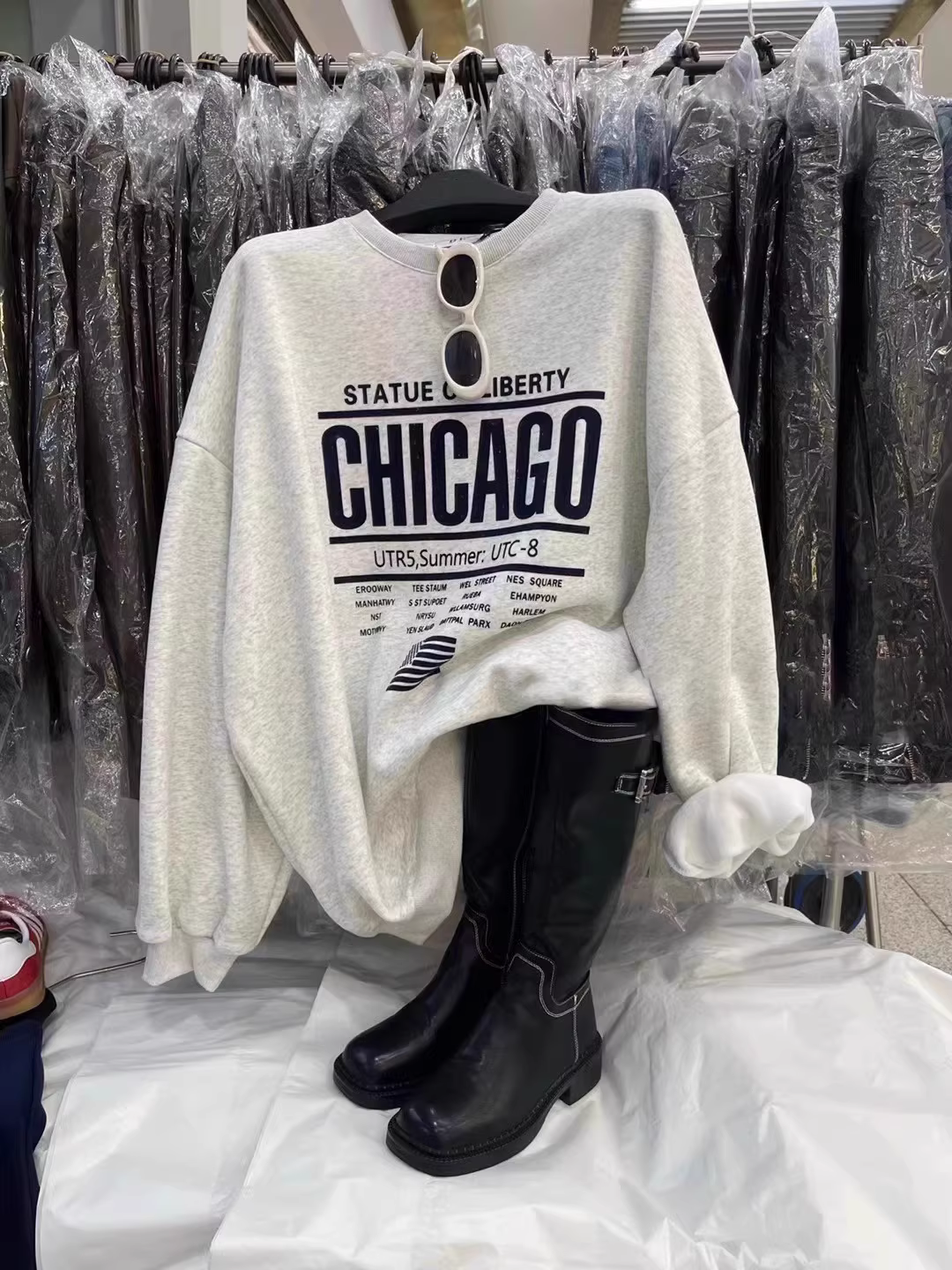 Áo thun dài tay kiểu Mỹ, mỏng nhẹ, đa năng, hợp thời trang, hàng xuất khẩu, thanh lý, giá rẻ mùa thu