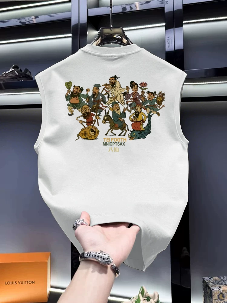 Áo gile cotton nguyên chất, kiểu dáng đa năng, thoải mái, mới, thời trang, hàng xuất khẩu, thanh lý kho.