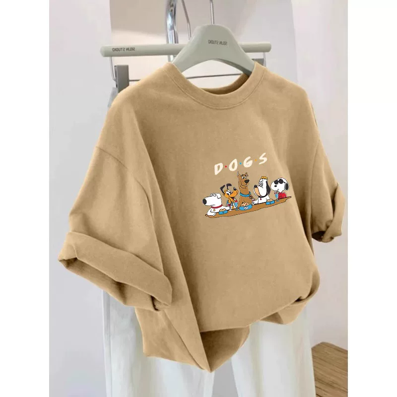 Xả kho hàng hiệu~ Hàng tồn kho xuất khẩu, hàng xuất khẩu cắt mác, thương hiệu thời trang kiểu Mỹ, áo thun nam nữ cặp đôi chất liệu cotton nguyên chất, tay ngắn, dáng rộng, mới