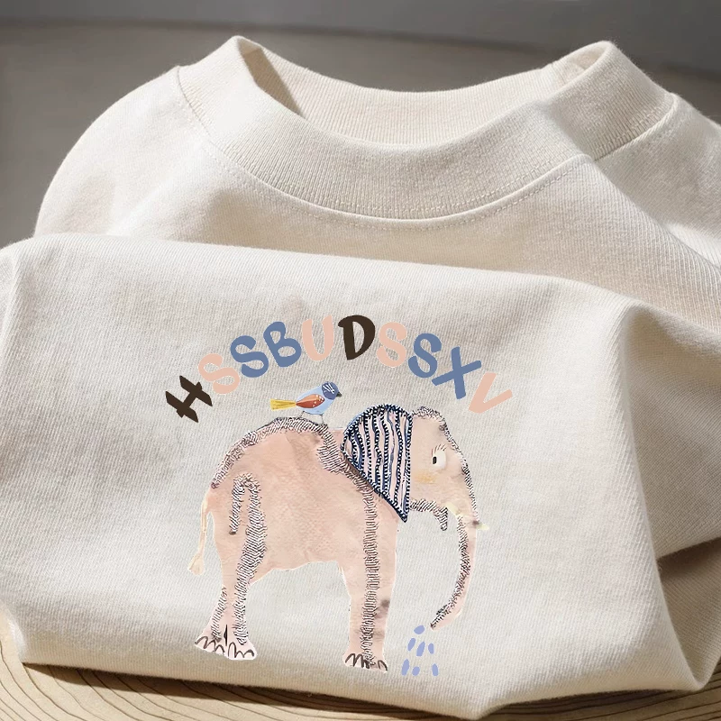 Outlet~ Hàng xuất khẩu thanh lý, áo thun cotton nguyên chất kiểu Mỹ cổ điển, dáng rộng, in họa tiết, tay ngắn, giá rẻ