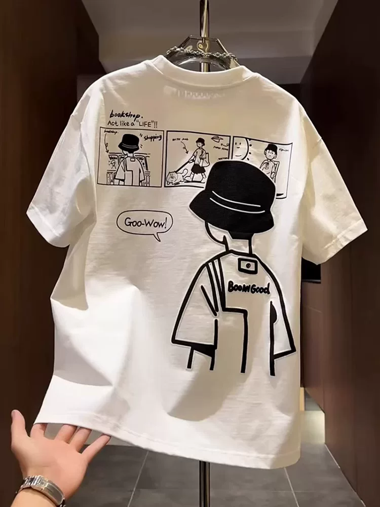 Áo thun nữ tay ngắn in hình cotton nguyên chất, hàng xuất khẩu, giá rẻ, kiểu dáng thời thượng, hàng mới