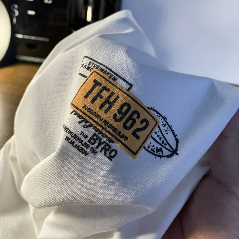 Đồ xuất khẩu dư thừa ~ Áo thun cotton nguyên chất tay ngắn unisex mùa hè 2024 kiểu dáng mới thời thượng, nhãn cắt, không xuất khẩu
