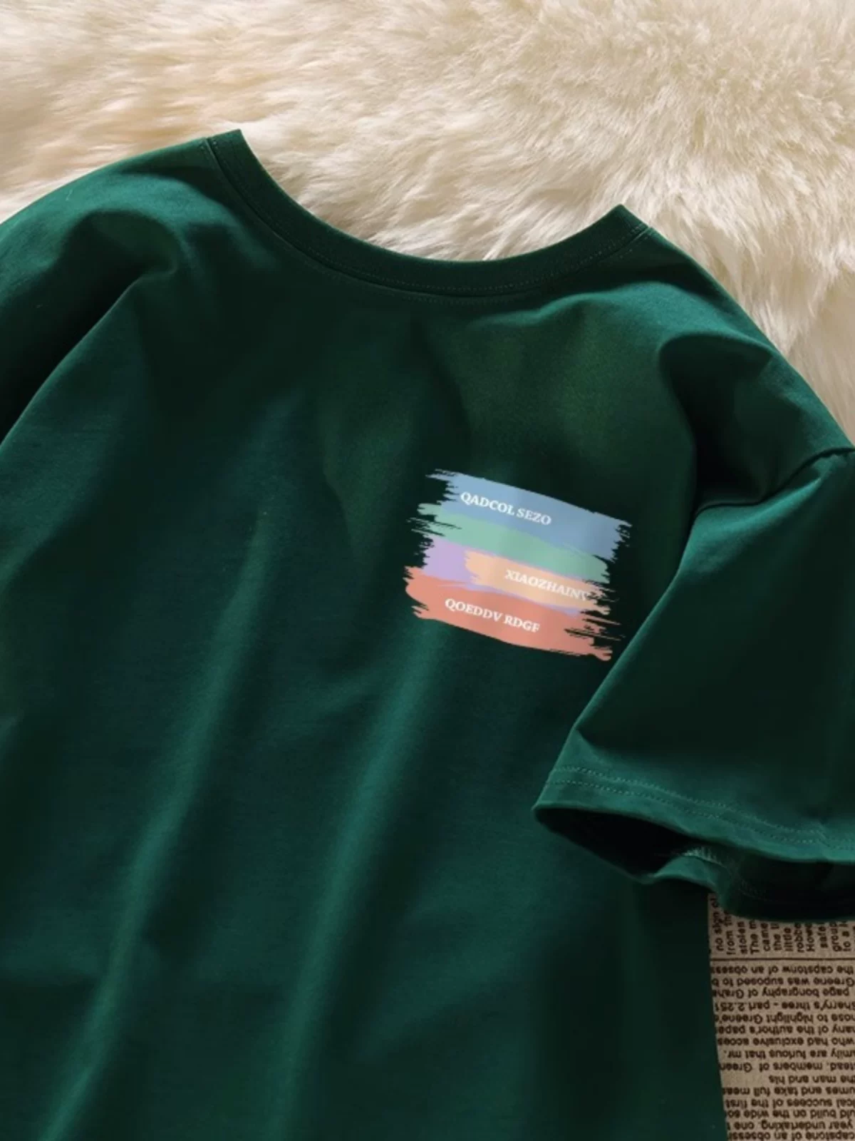 Hàng xuất dư thanh lý~ Áo thun unisex cotton 100% chất liệu mềm mại, in họa tiết thời trang đường phố Mỹ, tay ngắn, dáng rộng, mùa hè