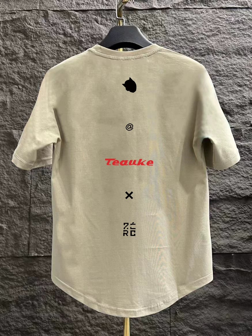 Outlet~ Hàng xuất khẩu thanh lý, áo thun ngắn tay in họa tiết cotton nguyên chất đa năng, phong cách và cao cấp, hợp thời trang