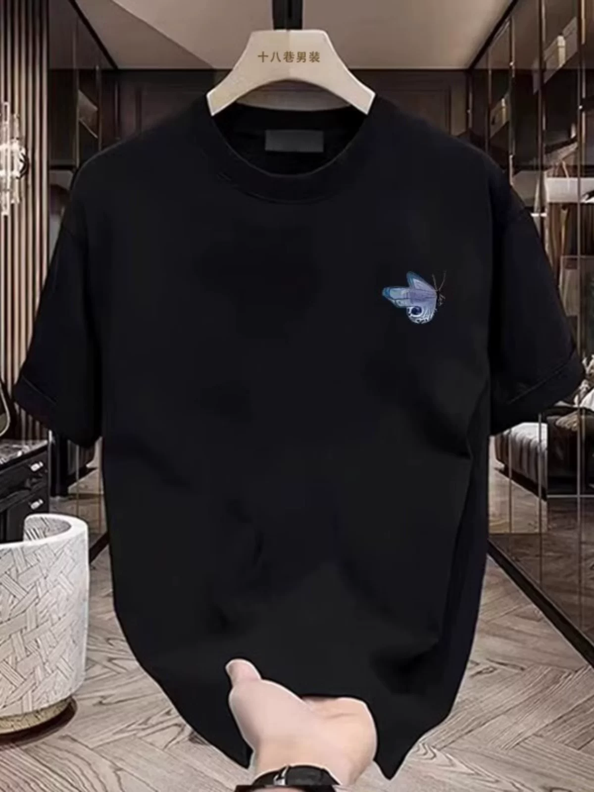 Xả kho hàng xuất dư ~ Áo thun cotton dày dặn, kiểu dáng đơn giản, in họa tiết, tay ngắn, unisex, phong cách thường ngày