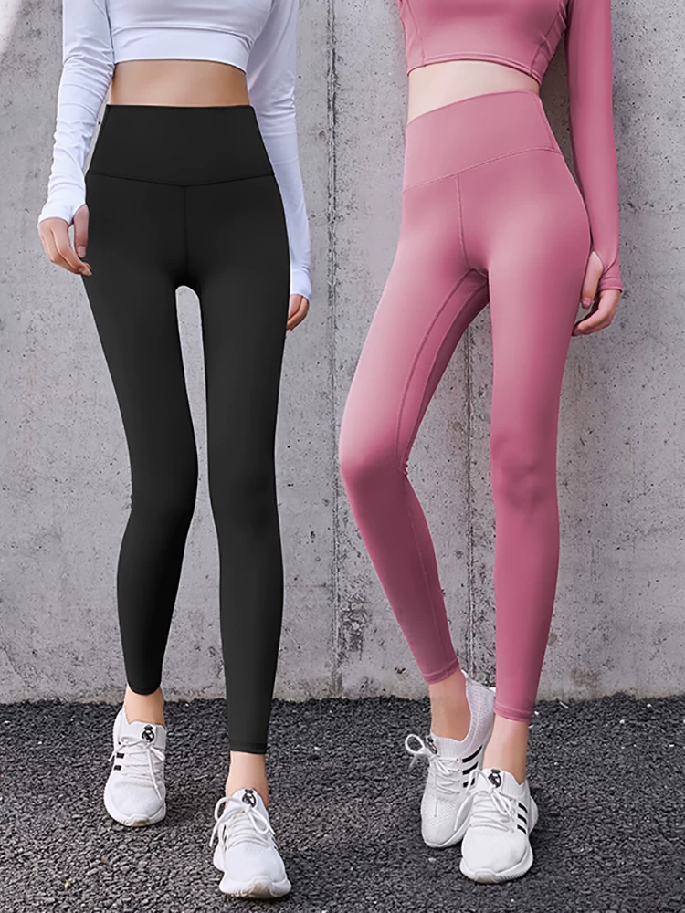 Quần tập gym nâng mông cạp cao cho nữ, quần thể thao co giãn cao nhanh khô, quần yoga mỏng ôm sát cho mùa hè.