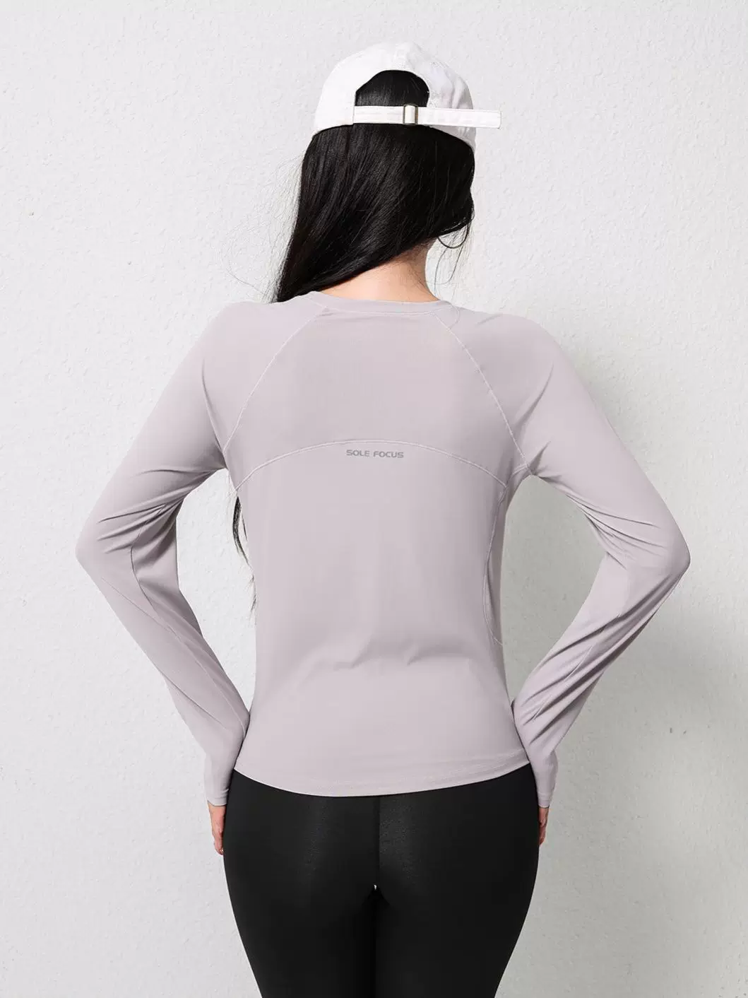 Áo thể thao rộng rãi, nhanh khô dành cho nữ, áo phông dài tay, quần áo tập yoga, quần áo tập thể dục chạy bộ thoáng khí, quần áo tập thể dục giảm béo mùa xuân thu