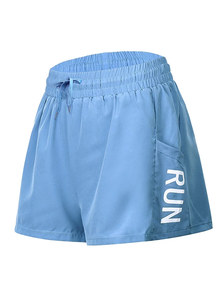 Quần short tập yoga rộng rãi dành cho nữ Jiumai Yipin, quần short tập thể dục nhanh khô chống lộ hàng khi tập chạy bộ.