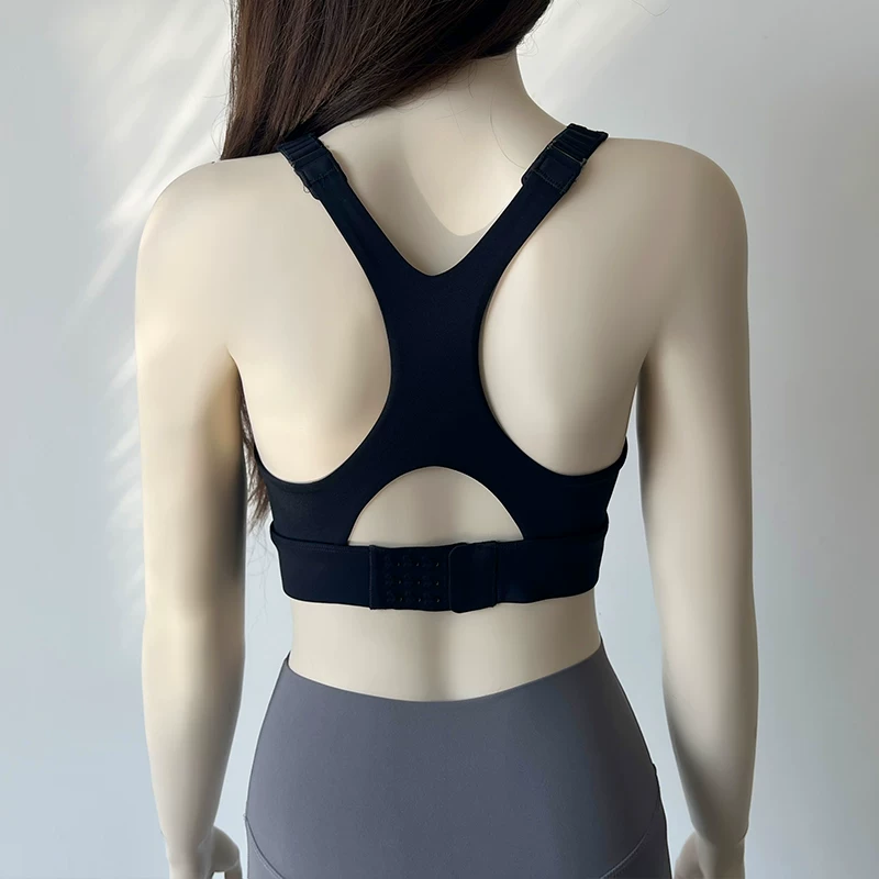 Dây đeo vai có thể điều chỉnh, áo ngực thể thao cường độ cao dành cho nữ, chạy bộ, tập thể dục, chống sốc, áo ngực tập yoga một mảnh cố định, mùa thu