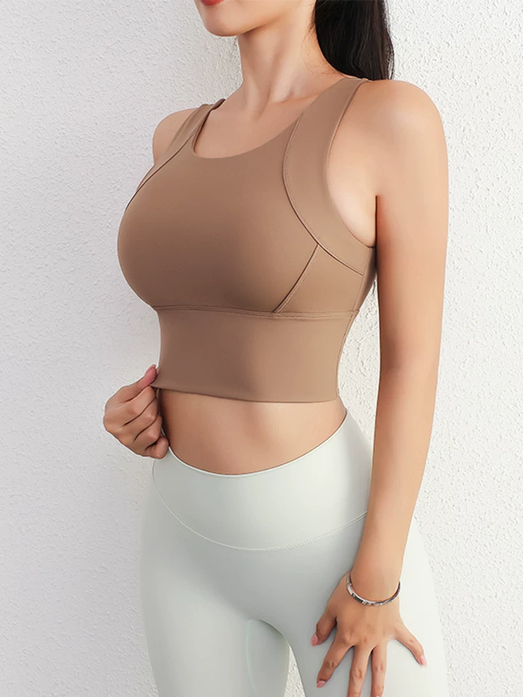 Áo ngực thể thao đa năng, chống sốc và chống chảy xệ, áo tập thể dục chạy bộ, đồ tập yoga Pilates thu gọn vòng ngực cho nữ
