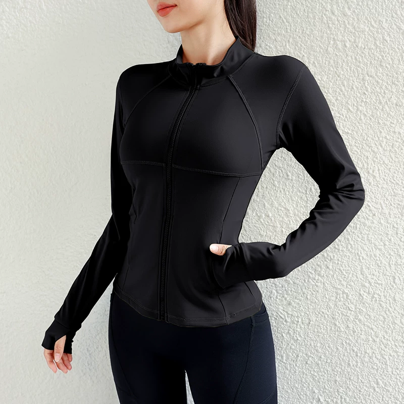 Áo khoác thể thao chạy bộ cầu lông dành cho nữ, mẫu mới thu đông, trang phục tập gym chuyên nghiệp, quần vợt, chạy bộ buổi sáng, quần áo tập yoga.