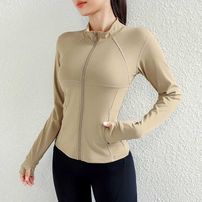 Áo khoác thể thao chạy bộ cầu lông dành cho nữ, mẫu mới thu đông, trang phục tập gym chuyên nghiệp, quần vợt, chạy bộ buổi sáng, quần áo tập yoga.