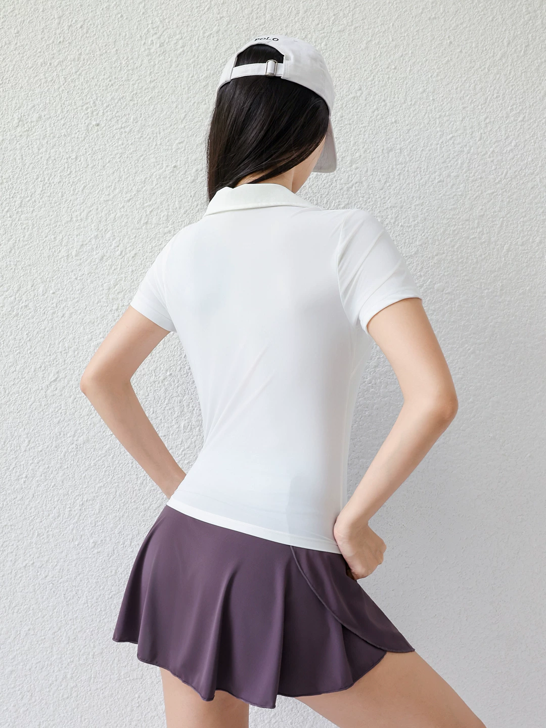 [Phong cách tương tự như Dong Jie] Áo thun polo dài ngang vai Jiuma dành cho nữ mùa hè quần vợt cầu lông mặc áo thể thao