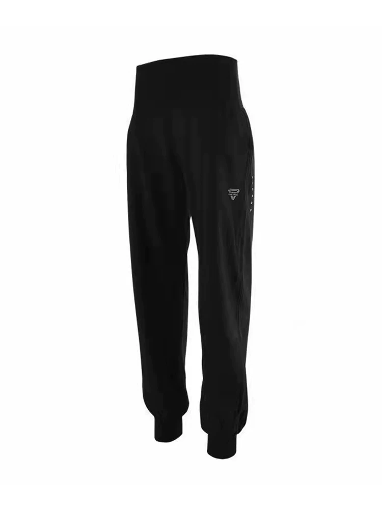 Quần tập yoga cho nữ, dáng rộng, thoáng khí, nhanh khô, kiểu harem, quần jogger thể thao cạp cao mỏng mùa hè, quần ống thẳng.