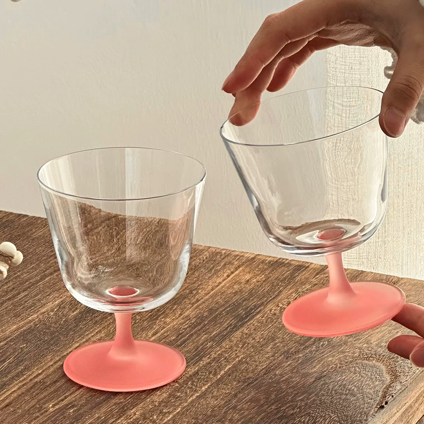 Ly thủy tinh miệng rộng chất lượng cao, ly cocktail nhẹ, ly cà phê đá Americano, ly uống nước.