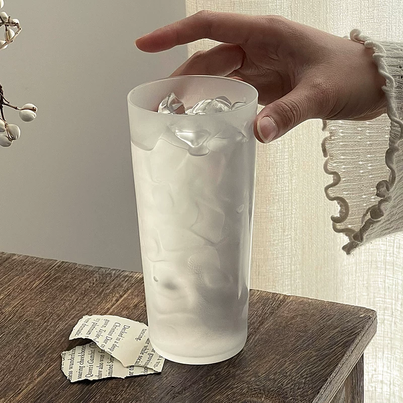 Ly thủy tinh xiên siêu mỏng mờ kiểu Nhật dùng trong gia đình, ly highball, ly Colin, ly cocktail whisky, ly nước ép
