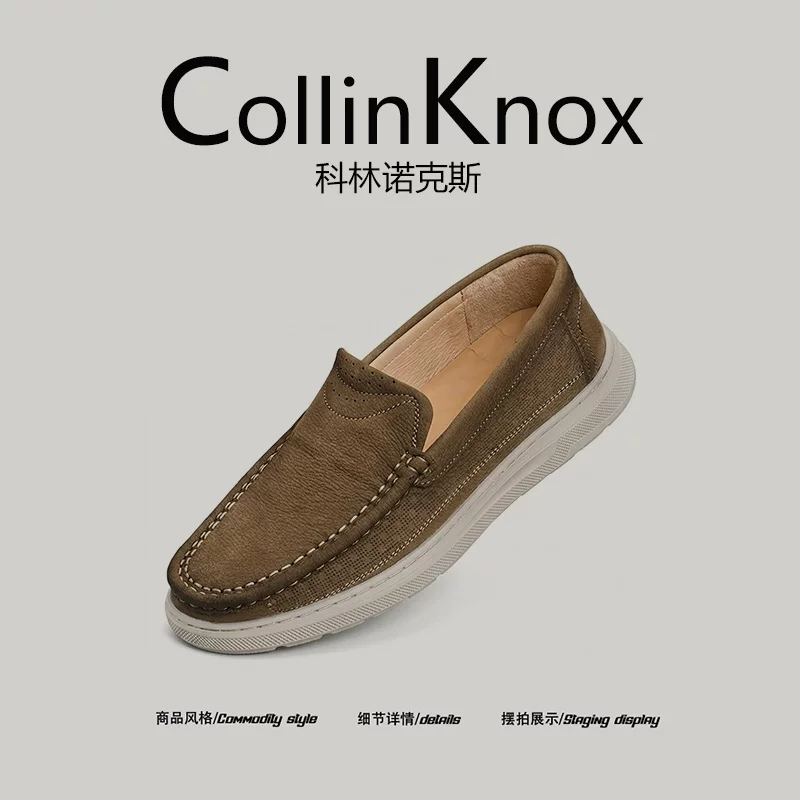 [Da thật cao cấp] Giày nam công sở mới mùa hè CollinKnox 2026, giày lười nhẹ, dễ mang