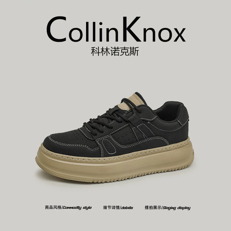 [Chất lượng ngoại thương] CollinKnox 2026 Giày thể thao nam cá tính mới mùa xuân 2026 Giày nam đế dày bằng cao su