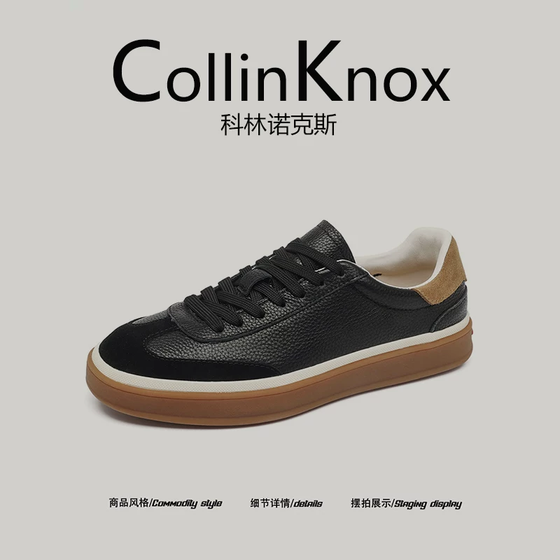 [Da thật cao cấp] Giày CollinKnox 2026 mùa hè mới hợp thời trang đô thị, giày nam đế phẳng đơn giản để đi làm