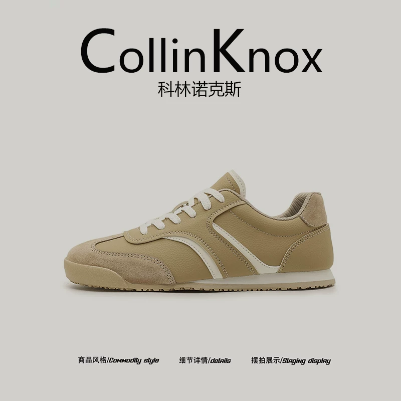 【Sản phẩm thời trang hot】Giày tập luyện nam kiểu Đức mới của CollinKnox mùa xuân 2026, giày thể thao phong cách đại học.