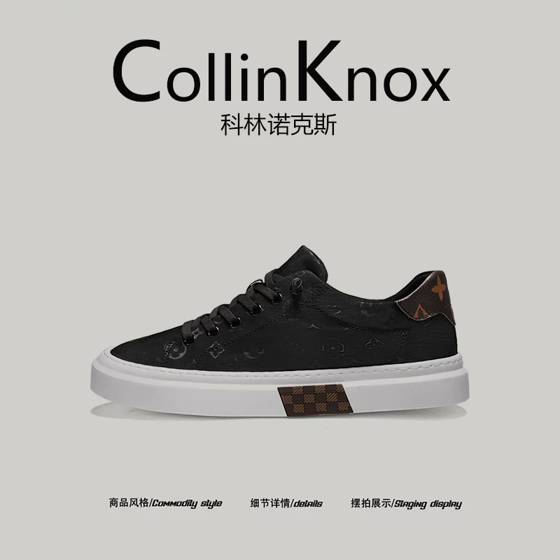 [Chất lượng cao cấp] Giày vải nam CollinKnox2025 phong cách châu Âu mới mùa thu, giày lười đi làm