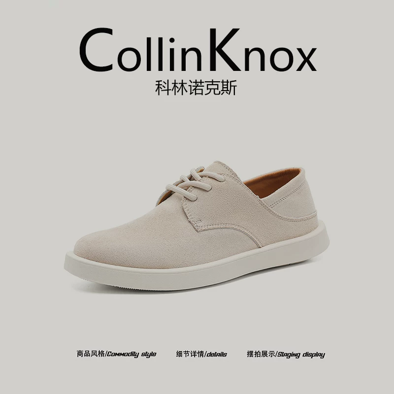 [Mẫu mới hợp thời trang] Giày thể thao nam CollinKnox2025 mới mùa thu phong cách retro Hồng Kông giày thể thao chống mài mòn