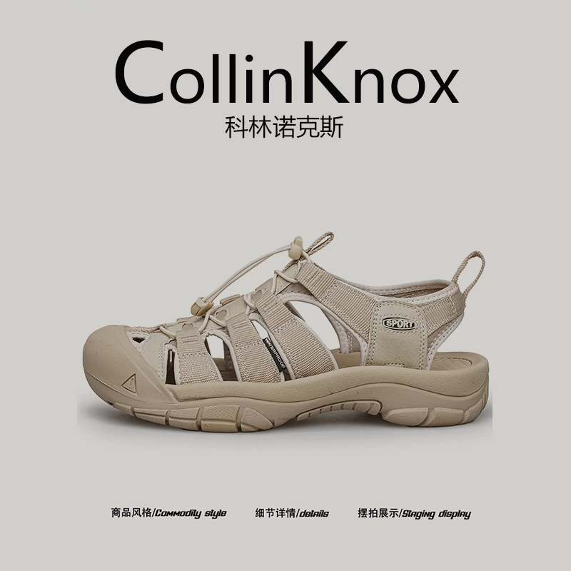 [Trọng lượng nhẹ và chống trơn trượt] Dép đi ngoài trời mùa hè mới CollinKnox2025 dành cho nam và nữ, giày đi nước nhanh khô có mũi kín.