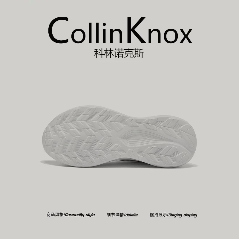 [Đệm êm ái] CollinKnox 2026 Mùa hè mới Giày thể thao Flyknit cỡ lớn dành cho nam Giày bố