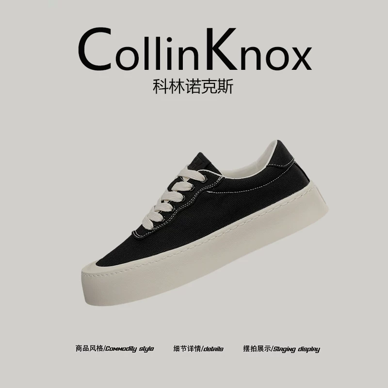 [Phong cách đơn giản] Giày vải CollinKnox 2026 mùa xuân mới kiểu dáng mỏng dành cho nam Giày đế dày thông thường