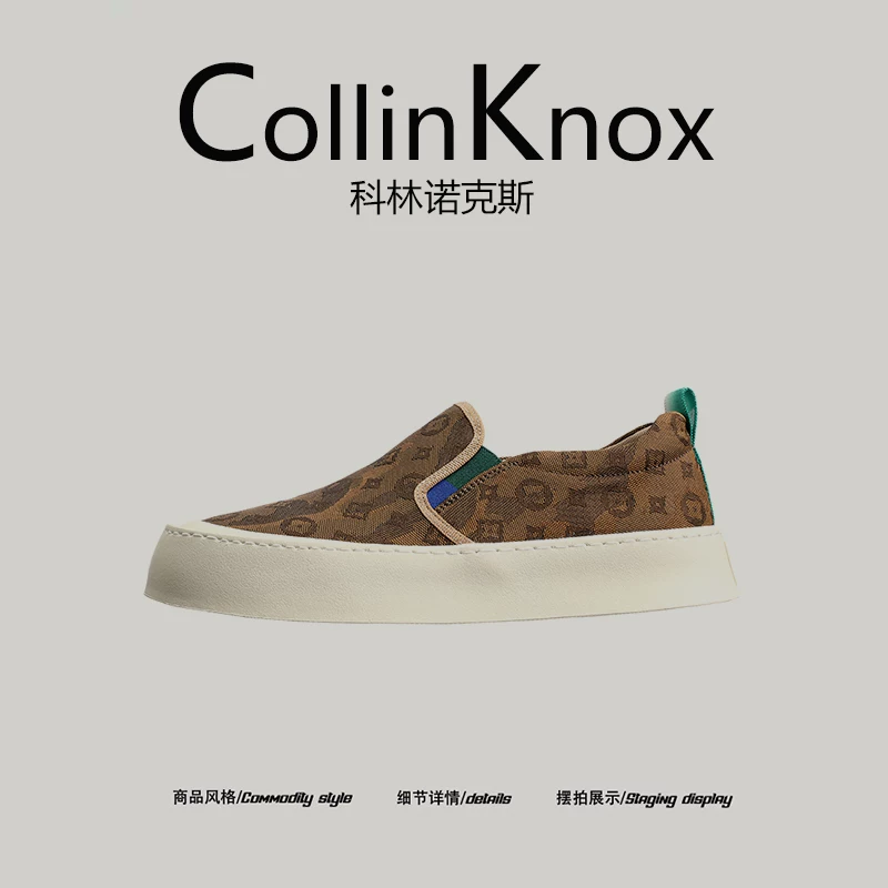 [Hàng hóa cao cấp] Giày thể thao nam mới mùa xuân 2026 của CollinKnox, giày vải mỏng kiểu slip-on