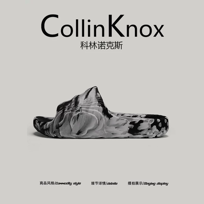 【Sản phẩm hợp thời trang】CollinKnox 2026 Dép nam cá tính mới mùa hè 2026 Dép ngụy trang dành cho người nổi tiếng trên Internet