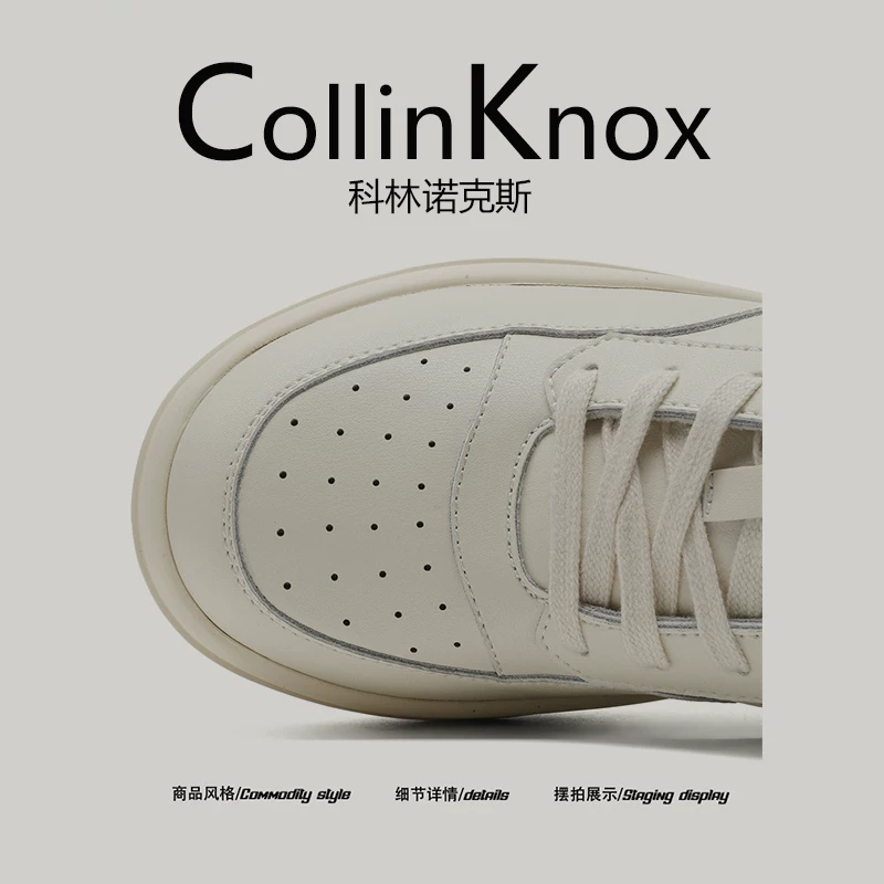[Chất lượng thương mại quốc tế] Giày thể thao đế dày kiểu mới CollinKnox 2026 mùa xuân, tăng chiều cao ẩn, dành cho nam và nữ, giày đôi