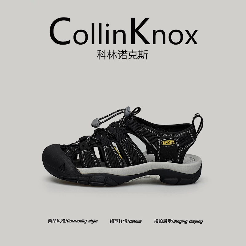 [Trọng lượng nhẹ và chống trơn trượt] Dép đi ngoài trời mùa hè mới CollinKnox2025 dành cho nam và nữ, giày đi nước nhanh khô có mũi kín.