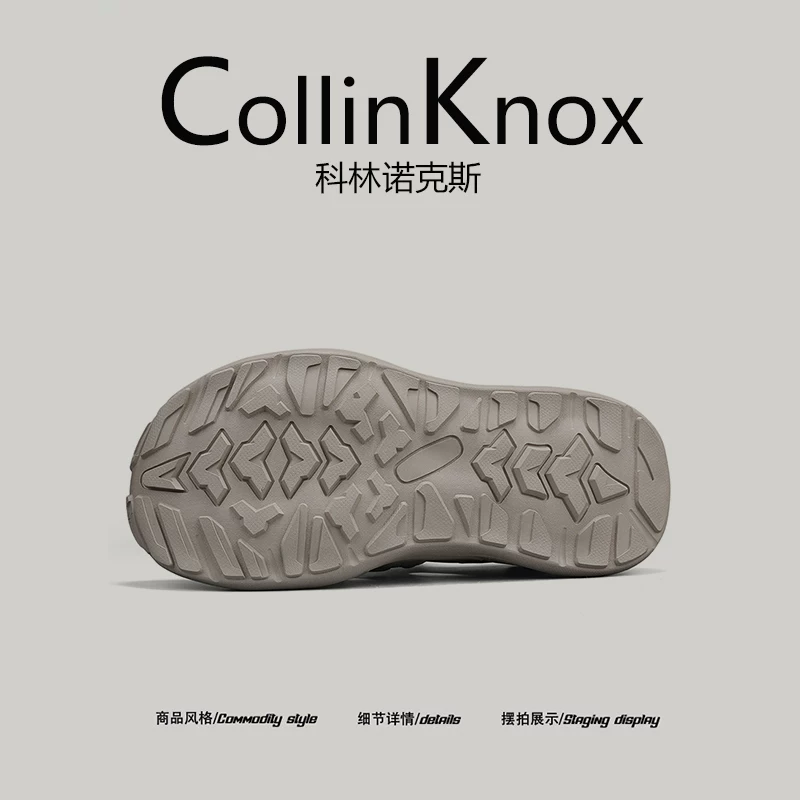[Trọng lượng nhẹ và chống trơn trượt] Dép mùa hè mới CollinKnox 2026 dành cho nam, giày đi nước mũi kín chống va chạm ngoài trời.