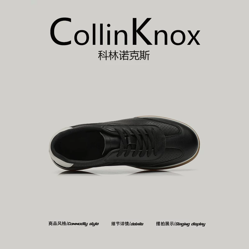 [Da thật chất lượng cao] Giày thể thao nam CollinKnox 2026 mùa hè mới có lỗ thoáng khí Giày thể thao hợp thời trang