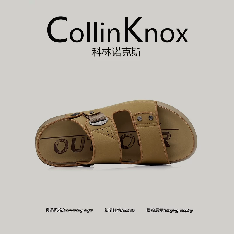 [Siêu nhẹ và chống trượt] Dép hai quai CollinKnox 2026 kiểu dáng mùa hè mới dành cho nam, giày đi bộ đường dài chống trượt ngoài trời