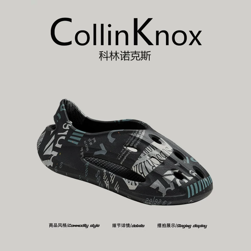 [Phong cách và hợp thời trang] CollinKnox 2026 Giày guốc nam mới mùa hè dành cho hoạt động ngoài trời, giày đi biển siêu nhẹ.